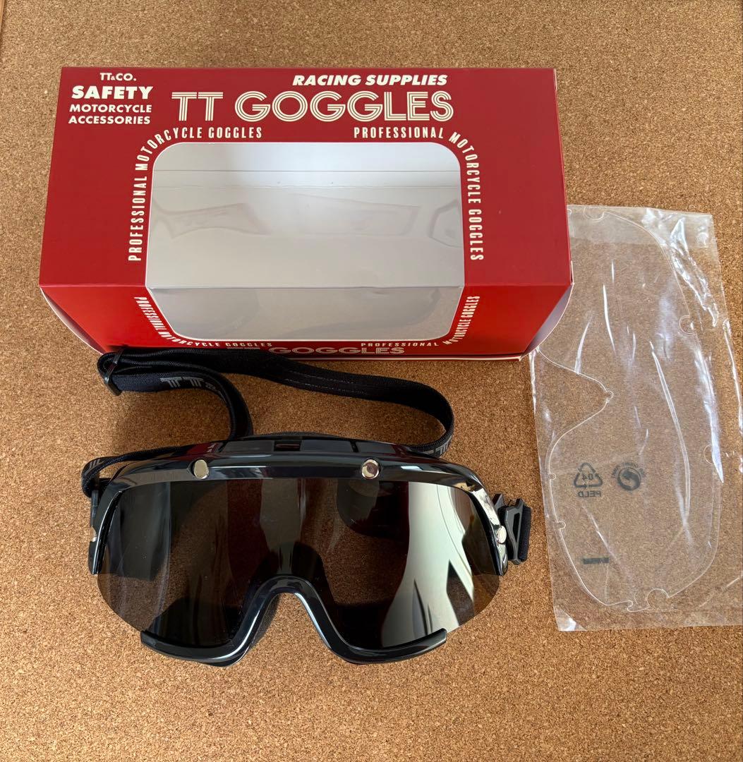 TT&CO TTゴーグルモデルA ブラック　ライトスモークレンズ付 TT GOGGLES MODEL A BLACK - TT&CO. ブログ｜ヘルメット専門店TT＆CO