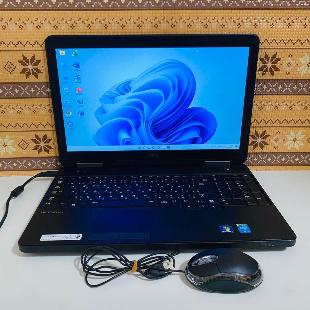 Y496 DELLノートパソコンWEBカメラi5高速Windows11オフィス付