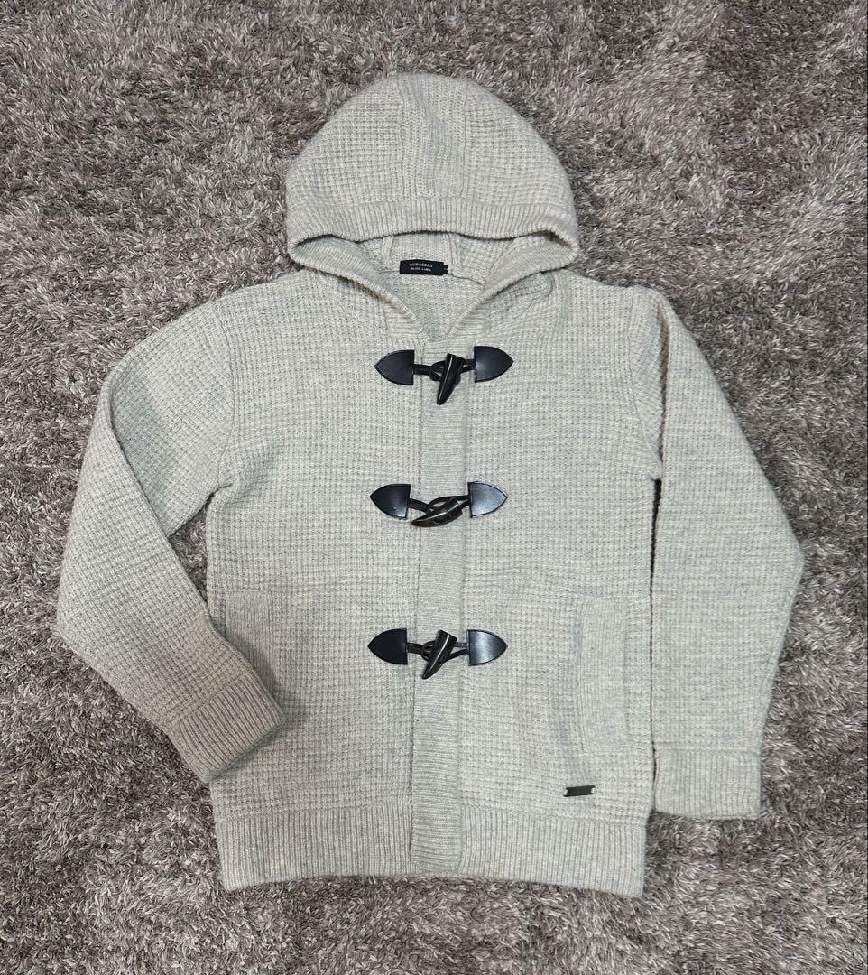 美品】値下げバーバリーブラックレーベル ニット ダッフルコート