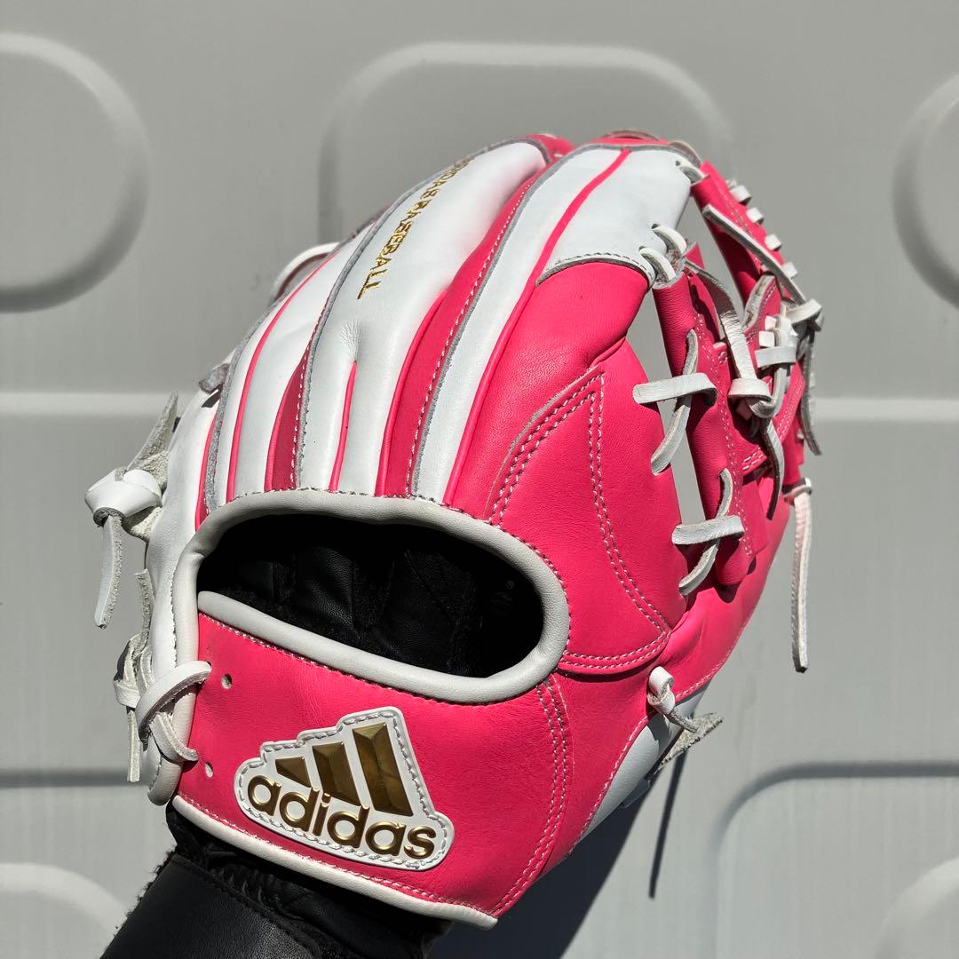 一般 軟式 グローブ オールラウンド 大人用 アディダス ピンク