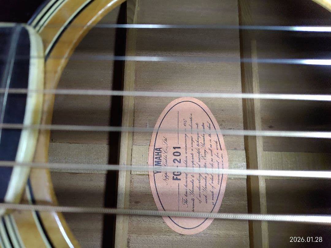 YAMAHAジャパンヴィンテージアコースティックギターFG-201古い割には美