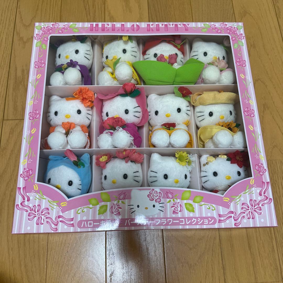 サンリオ キティ ぬいぐるみ バースデー フラワー コレクション 2003 サンリオピューロランドにて限定の「フラワーレインボーシリーズ