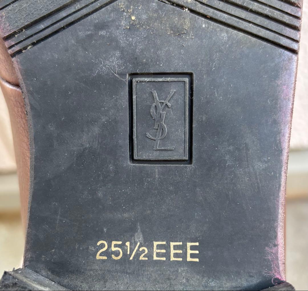 Yves Saint Laurent タッセルローファー ブラウン 25.5 - メルカリ