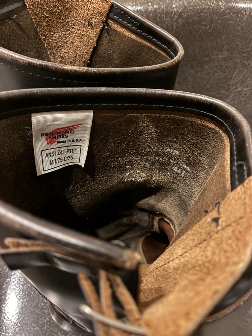 PT91 プリントタグ　レッドウイング　エンジニアブーツ　2268 7.5D