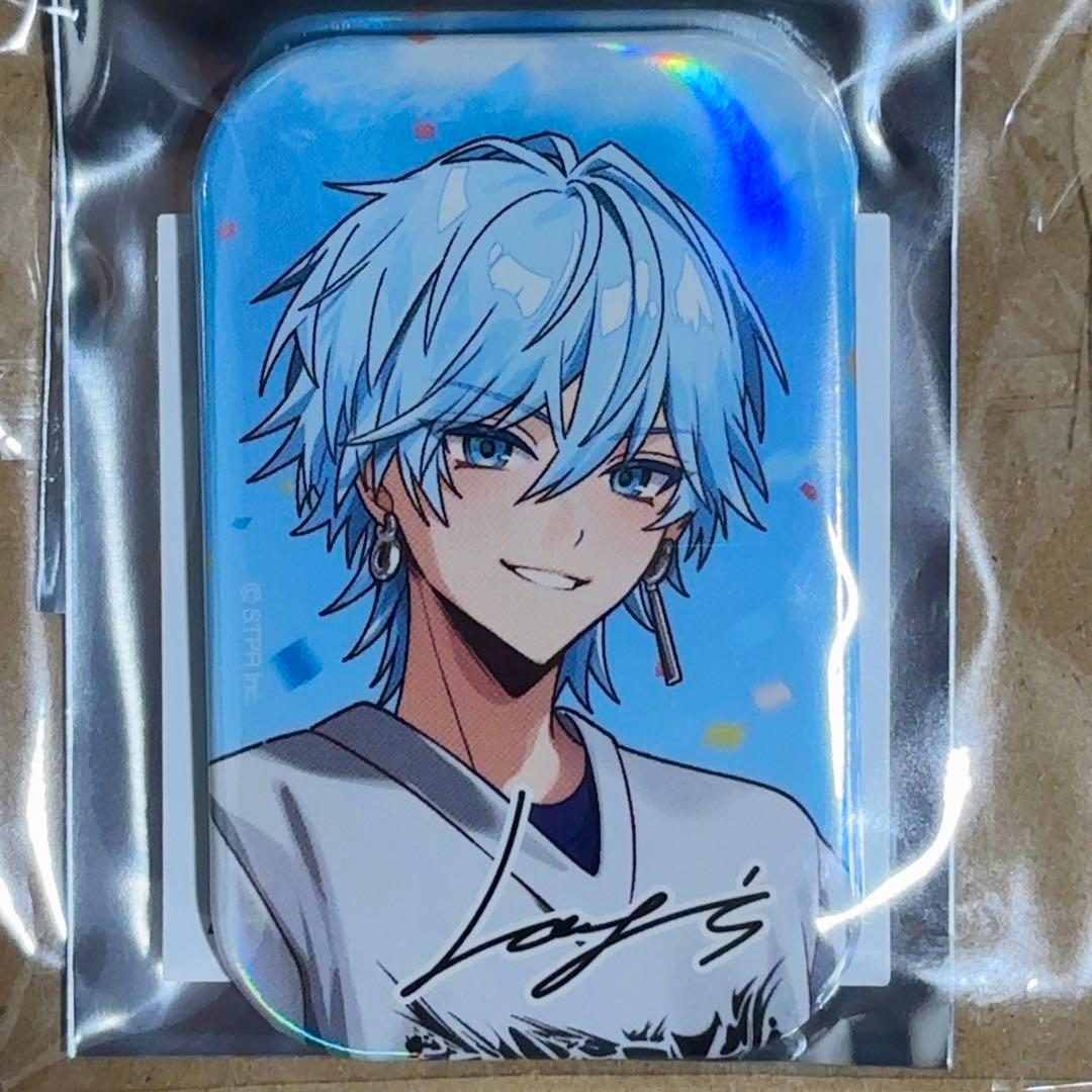 めておら スクエア缶バッジ Lapis ホログラム複製サイン入り レア