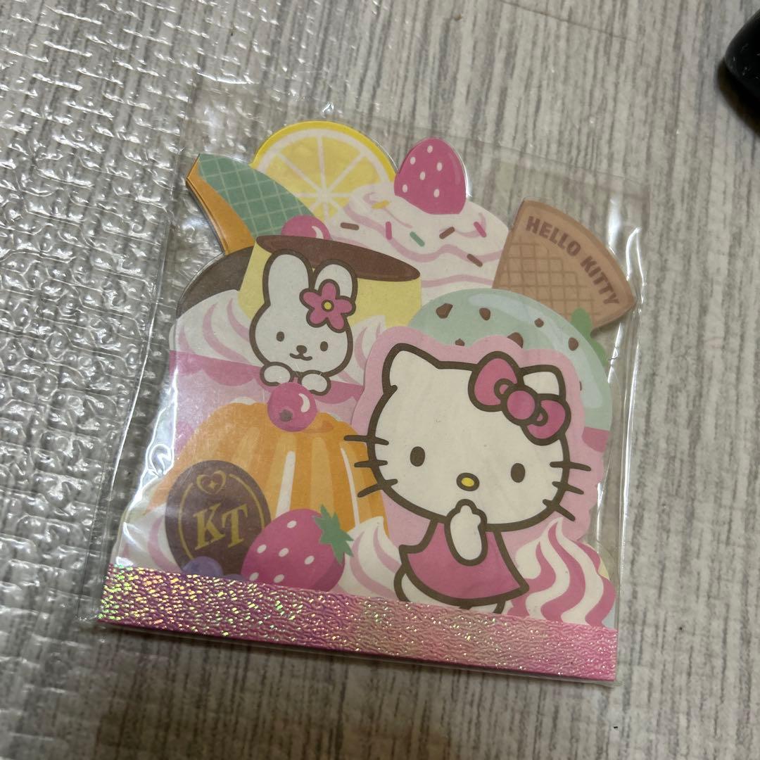 激レア平成レトロサンリオキティメモ帳プリンアラモードアイス型 激