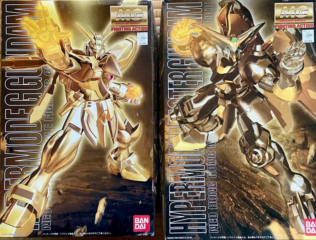 未組立　mg ゴッドガンダム　マスターガンダム　　ハイパーモードセット　ガンプラ HGFC 1/144 ゴッドガンダム VS マスターガンダム 流派東方不敗ハイパー