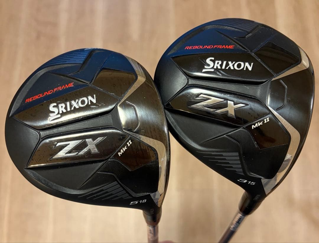 Srixon ZX Mk Ⅱ FW 15° 18° 2本セット 純正SR - メルカリ