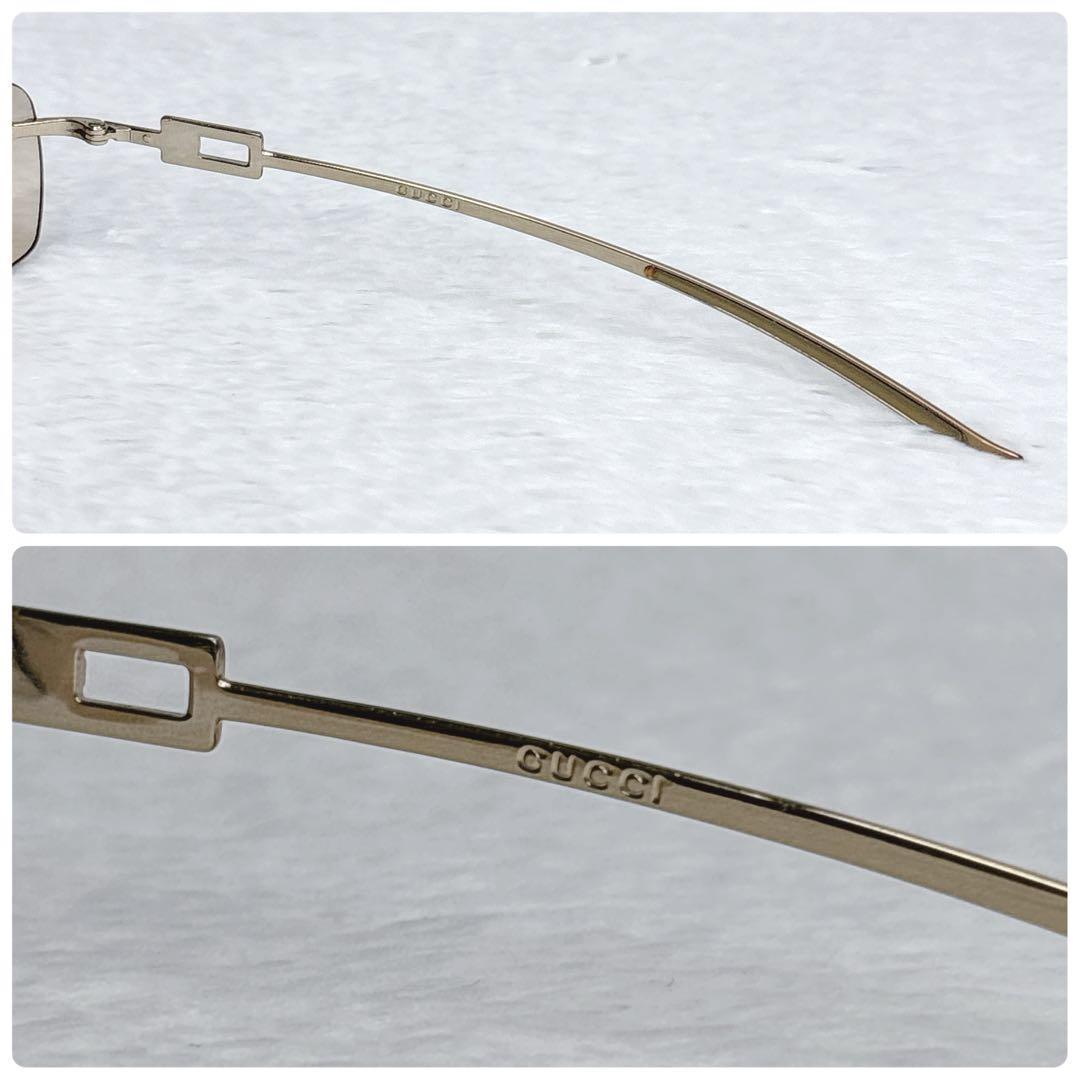 GUCCI linestone rimless サングラス y2k 00s ファッション レディース