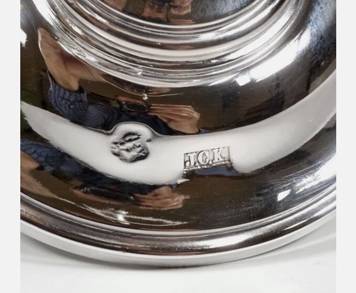 ラ*ズ様 純銀製420グラム 最高級アンティーク花瓶 刻印あり - メルカリ