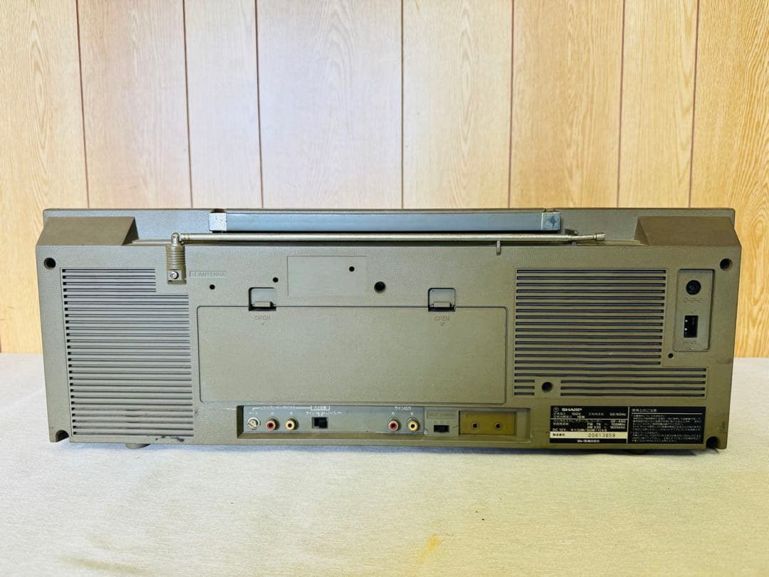 SHARP GF-490 大型ラジカセレトロ ダブルラジカセ サーチャー - メルカリ