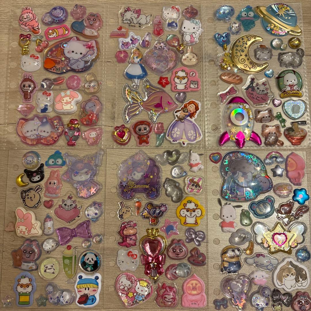 シール帳 おすそ分け A7 6枚 ボンボンドロップシール ウォーター