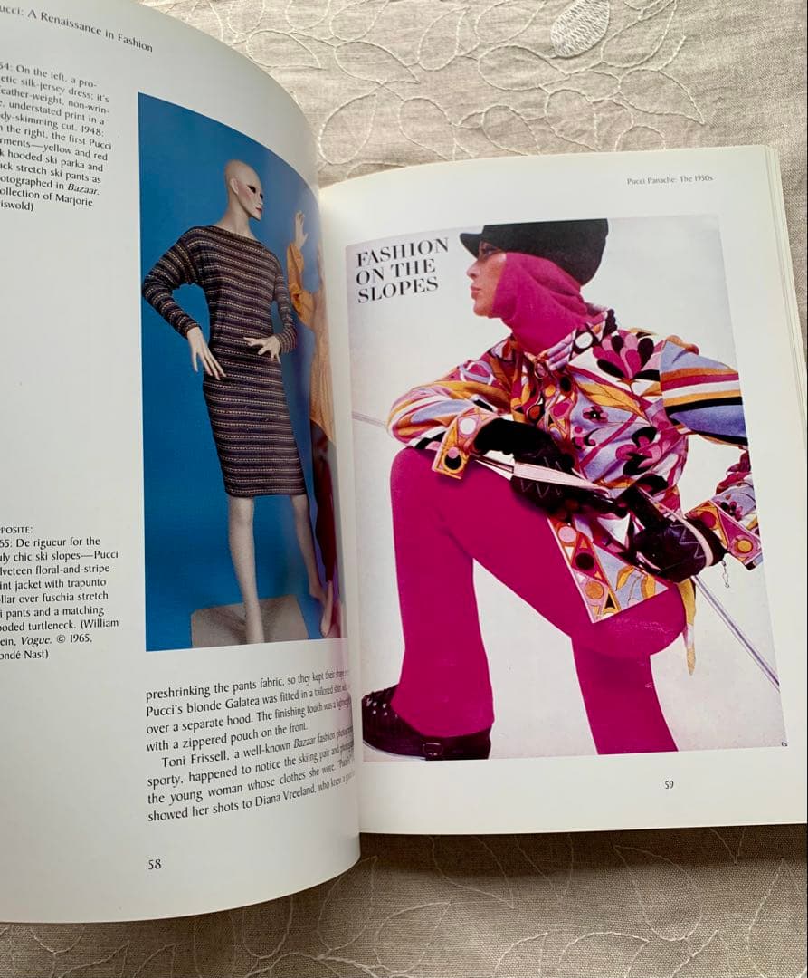 エミリオ・プッチ ファッションブック 1991年 ファッション写真