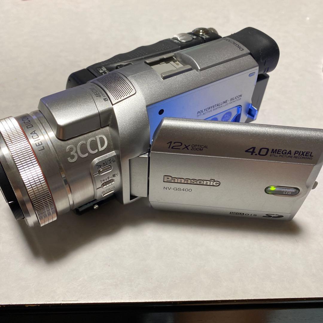 Panasonic miniDVビデオカメラ NV-GS400 ① Panasonic NV-GS400 Digital Video Camera Mini DV Video Silver Good
