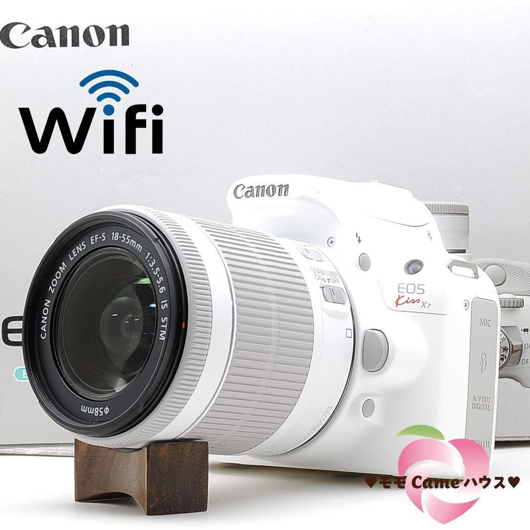 ショット数2045枚！スマホ転送セット☆Canon Kiss X7 ホワイト☆ ショット数2045枚！スマホ転送セット☆Canon Kiss X7 ホワイト