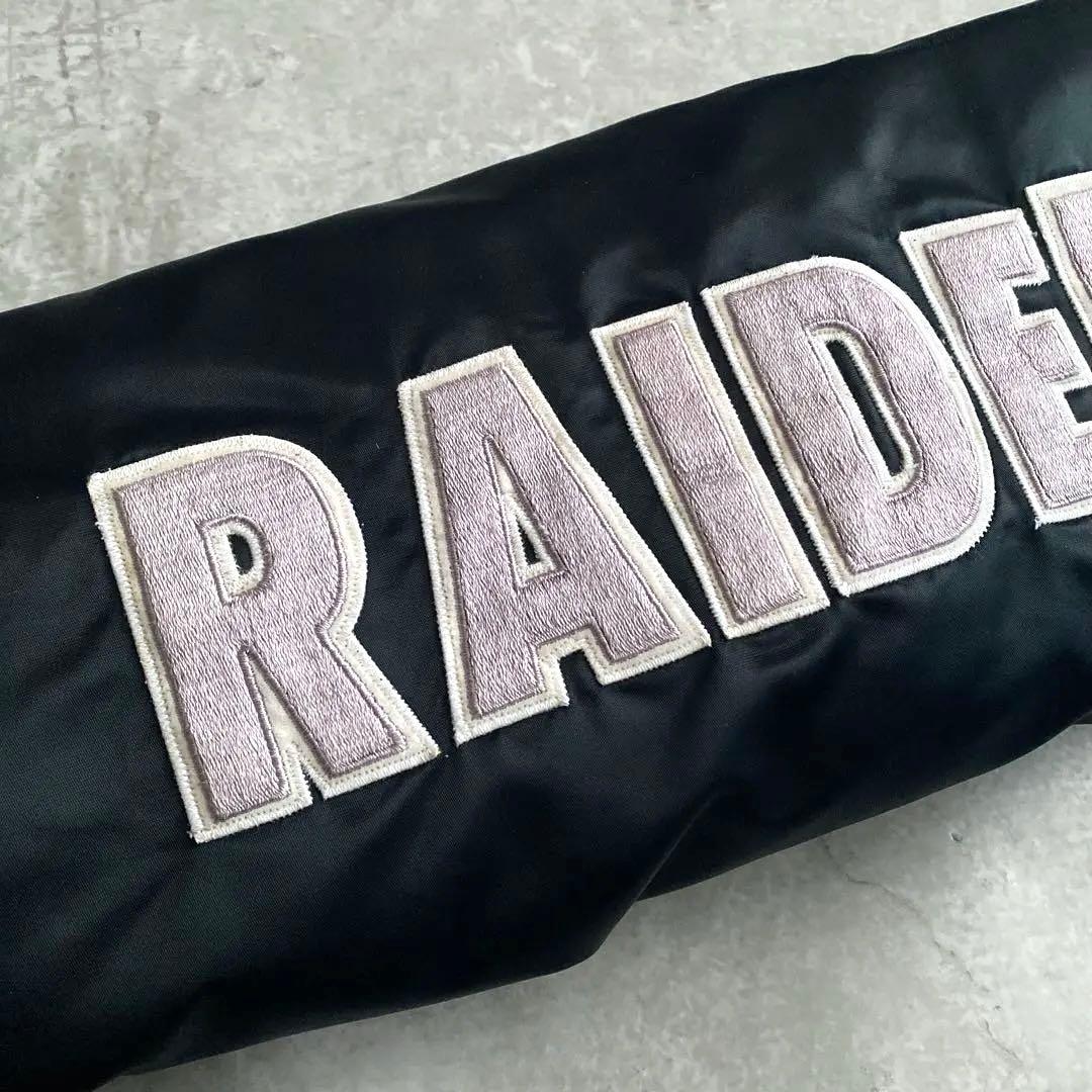 80s 90s STARTER RAIDERS スタジャン USA製 黒 XXL - メルカリ