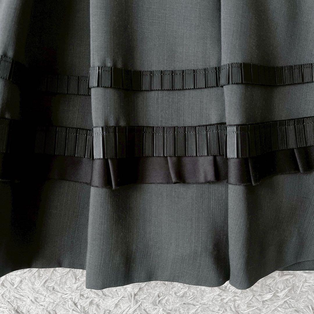 美品】フォクシー ワンピースドレス ボックスプリーツAライン