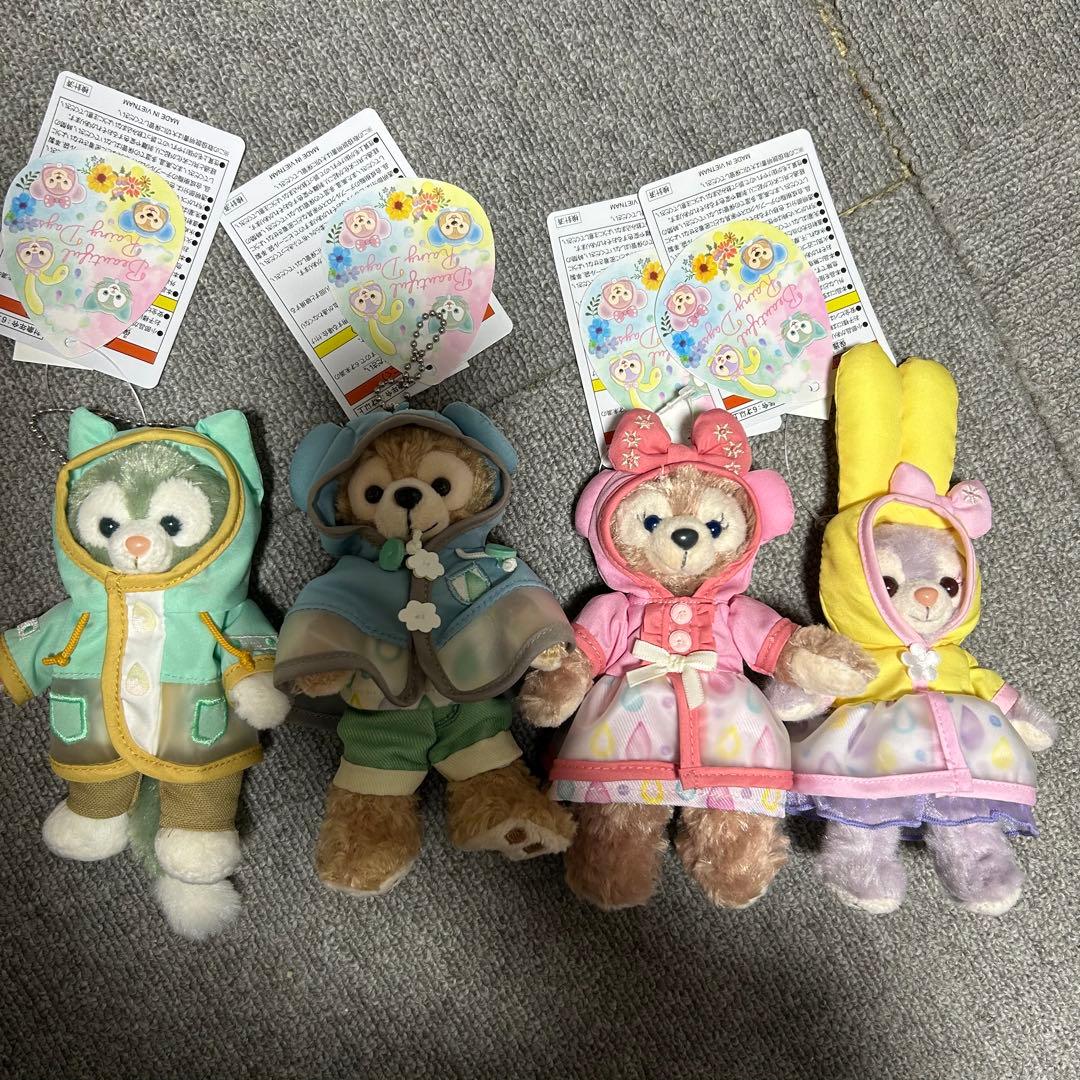 ビューティフルレイニーデイズ　ぬいば　全4種セット ビューティフルレイニーデイズ ぬいぐるみバッジ 4種セット