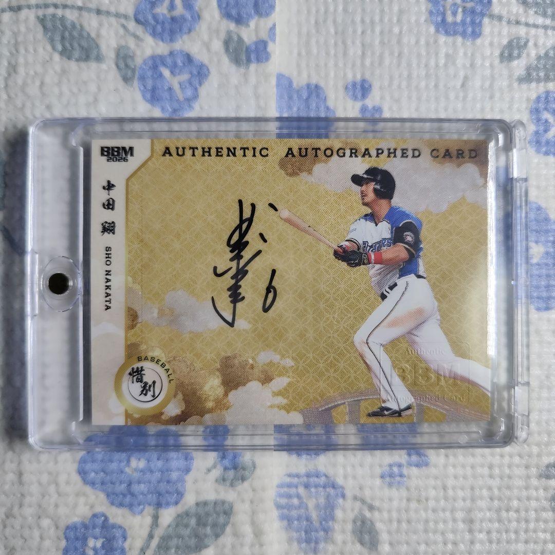bbm 2026 惜別 中田翔 直筆サインカード /30 シリ ファイターズ - メルカリ