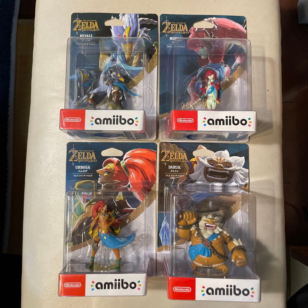 amiibo ゼルダの伝説 ブレスオブザワイルド 4人の英傑セット アミーボ