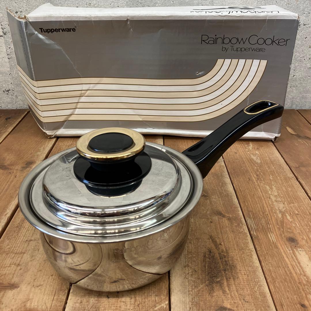 日本タッパーウェア レインボークッカー 13cm 片手鍋 鍋 小鍋 調理器具