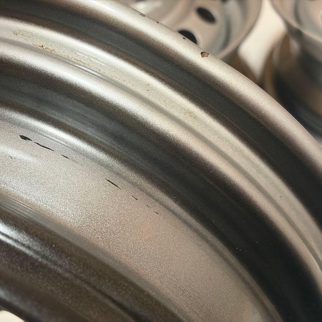 轟*匠様 新車外し 4本 ダイハツ スチールホイール 12インチ 4.00B ハ