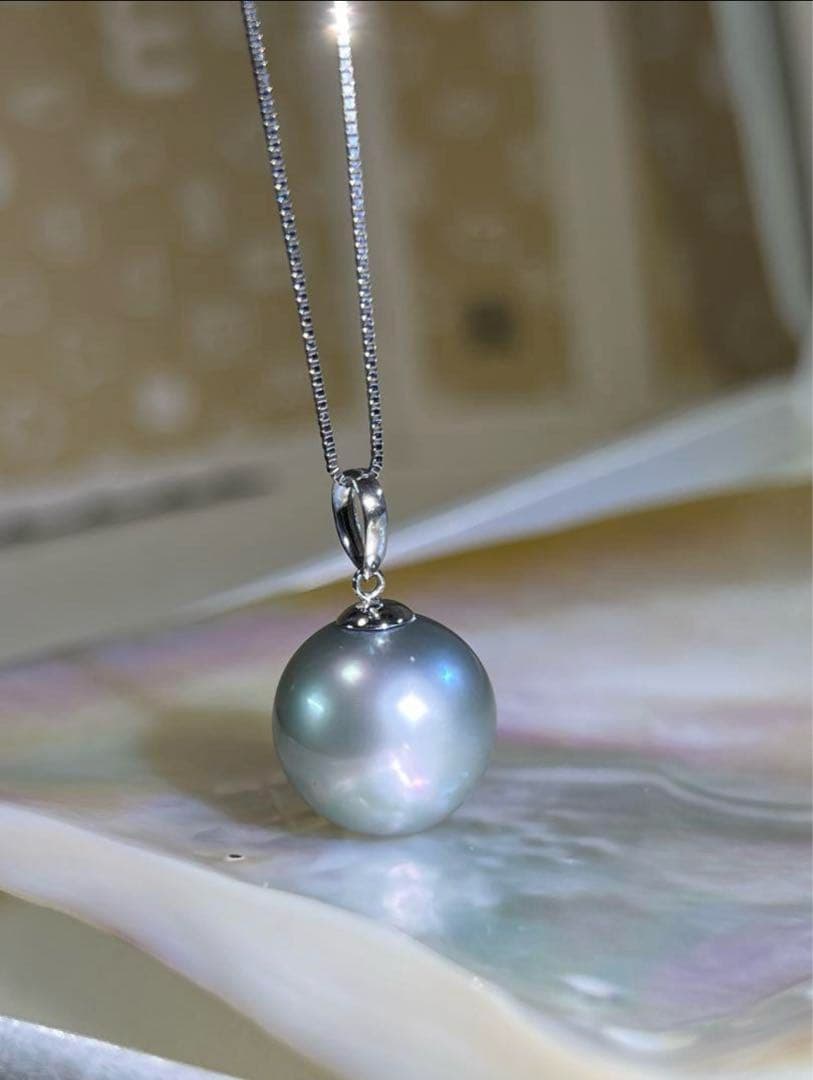 icachan様用！！【至高の特大☆】南洋白蝶真珠 pt850 パール トップ