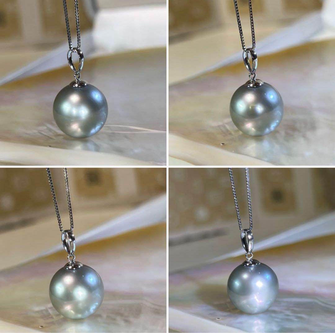 icachan様用！！【至高の特大☆】南洋白蝶真珠 pt850 パール トップ