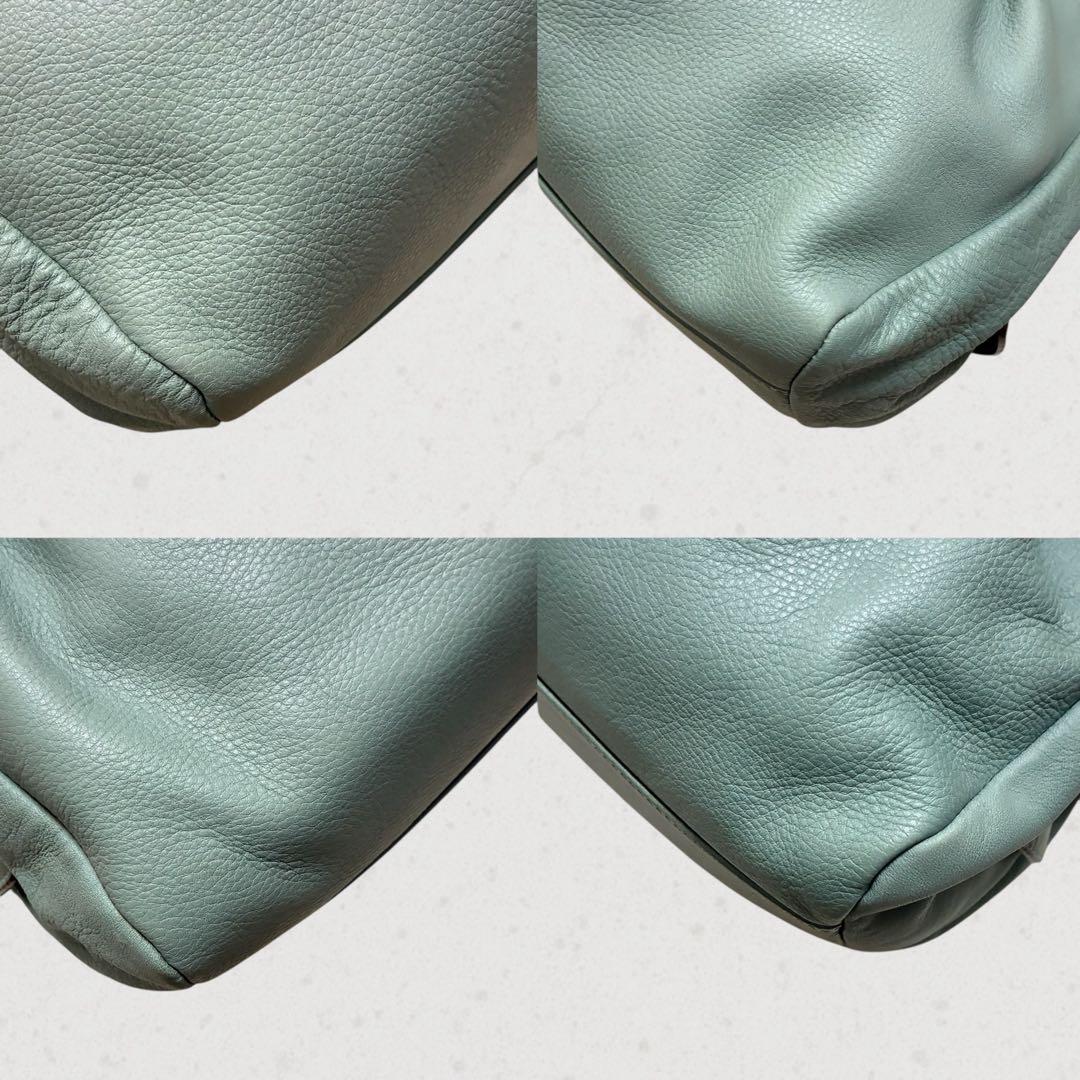 美品 マックスマーラ ハンドバッグ 巾着 ロゴプレート ゴールド金具 本