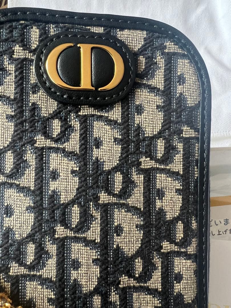 本日限定 美品 Dior ディオール フォンホルダー オブリーク