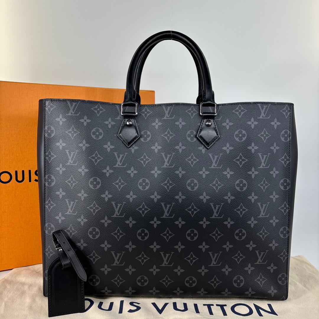 新品未使用 ルイヴィトン モノグラム エクリプス グランサック トートバッグ 黒 LOUIS VUITTON - ルイヴィトン モノグラム エクリプス グラン サック