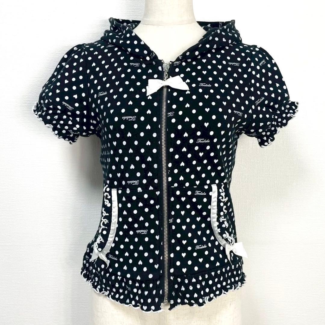 y2k❤️ 00s TRALALA de LIZLISA ドット柄 リボンパーカー - メルカリ