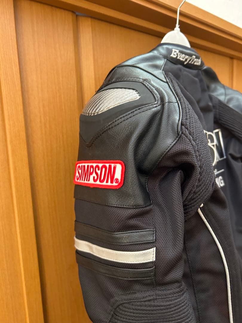 シンプソン ライダースジャケット バイク プロテクター L メッシュ
