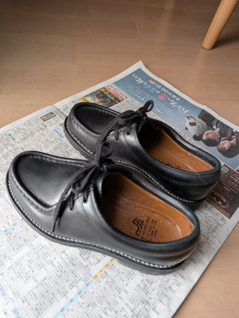 安藤製靴 OR-1 チロリアンシューズ ブラック 黒 - メルカリ