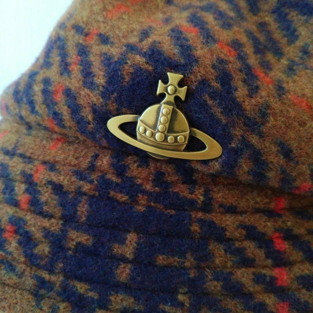 ヴィヴィアンウエストウッド ウール チェック 帽子 - メルカリ