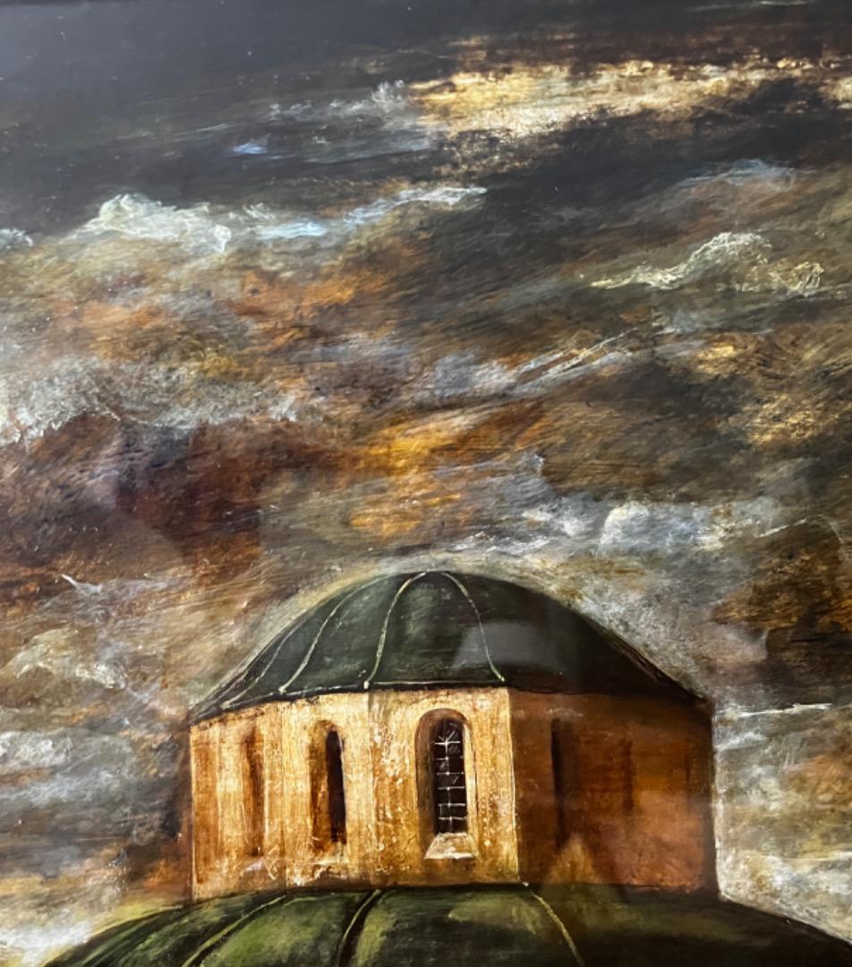 真作 吉岡正人 夜明け前 F10 テンペラ等 初期の傑作！ 購入時400000