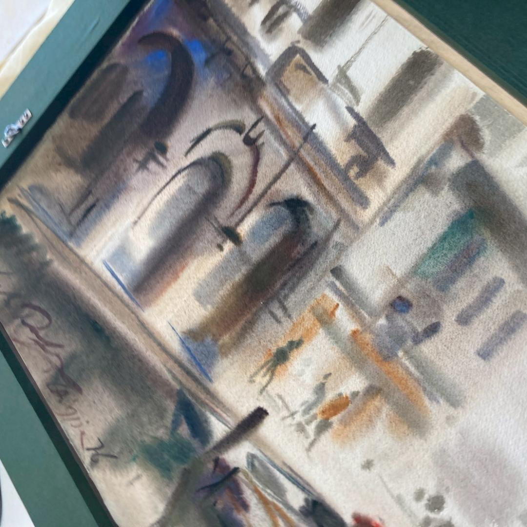 カルロ・ルヴァニャン｜キオッジャ｜ 水彩画｜原画｜20世紀