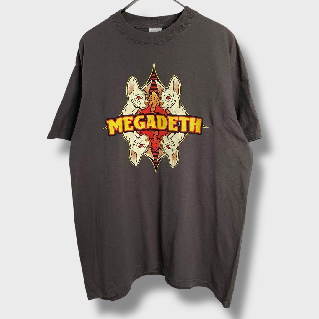 MEGADATH☆メガデス☆バンT☆リスク☆メタル☆バンドT☆L☆グレー