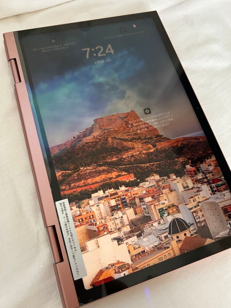 オールピンク ノートPC 2way タッチパネル