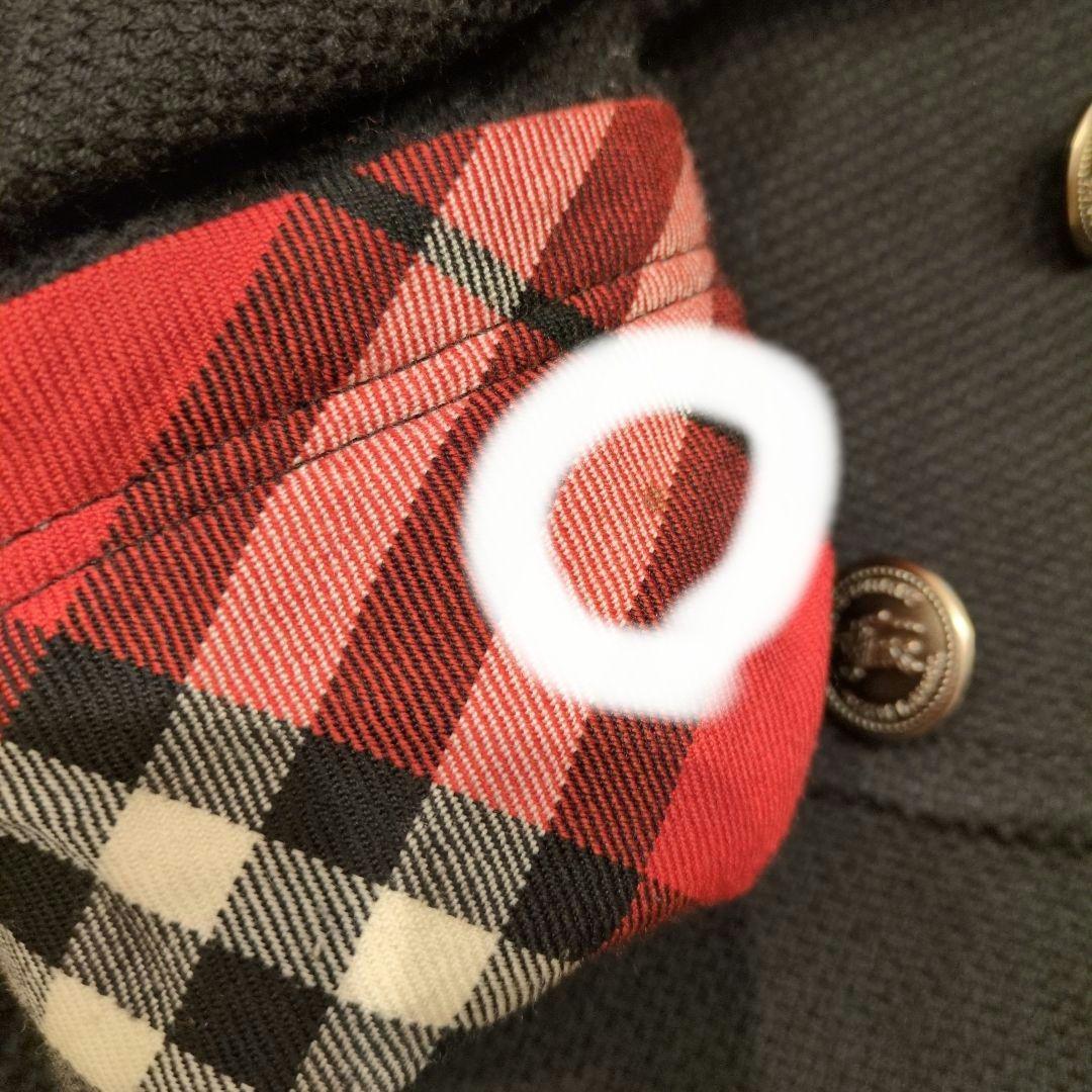 希少 バーバリーブルーレーベル ピーコート ナポレオン ジャケット 黒