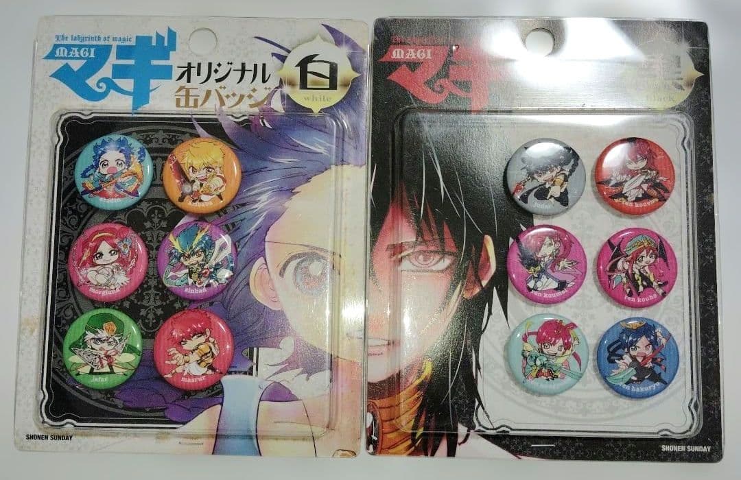 マギ MAGI 原作 原画 イラスト 缶バッジ キャラバッジ