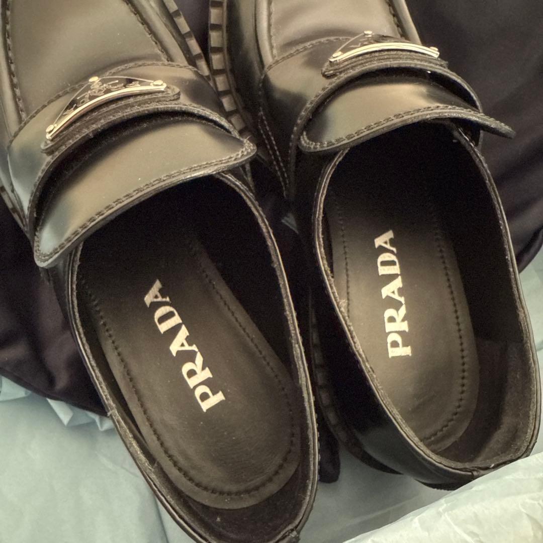 RONISARA さま専用 PRADA ブラック ローファー 保存袋付き - メルカリ