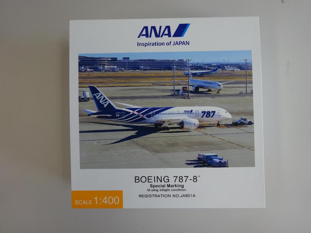 【新品未開封】全日空商事 ANA ボーイング787-8 JA801A 1/400 1/400 B787-8 ANA SpecialMarking JA801A [NH40049] 全日空商事/中古