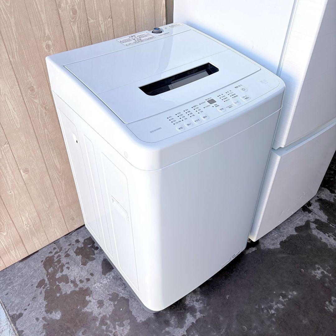 配送設置無料！純正IRISホワイト冷洗トースター無印レンジ4点セット