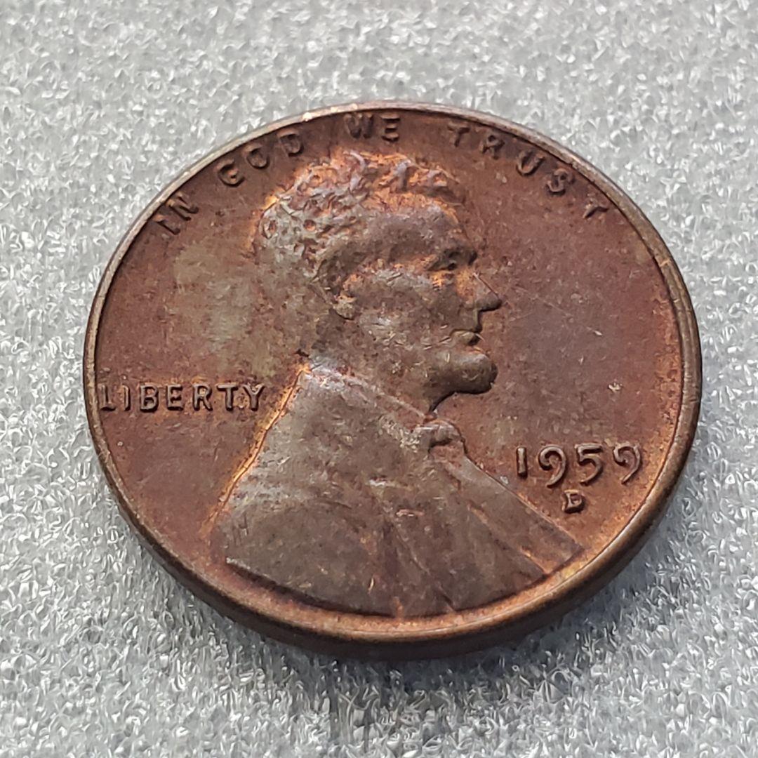 3331. 1959年 D アメリカ リンカーン 1セント 硬貨 - メルカリ