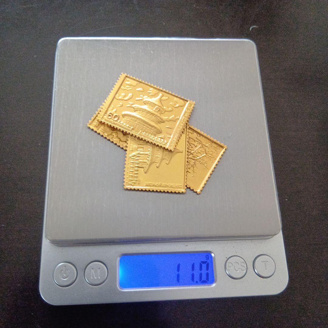 松本徽章工業 特別郵趣 純金/純銅、純銀/純銅プレート 日中国交正常化