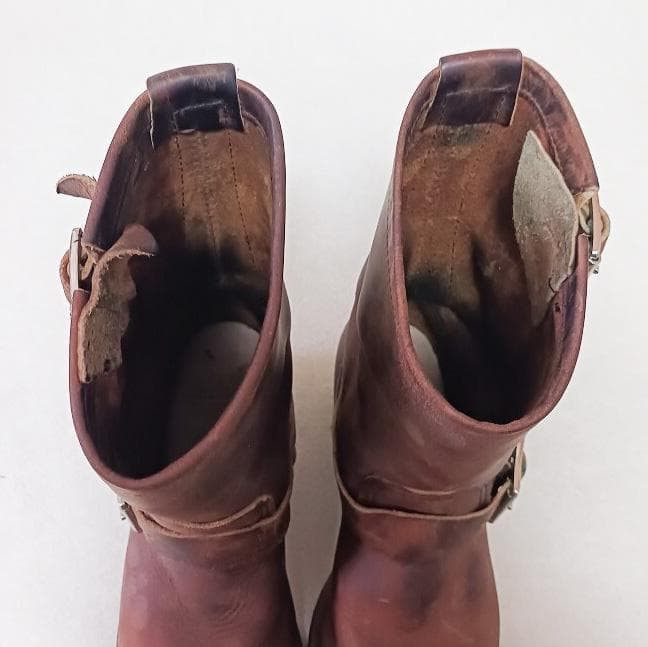 レッドウィング エンジニアブーツ オイルドレザー ブラウン 23