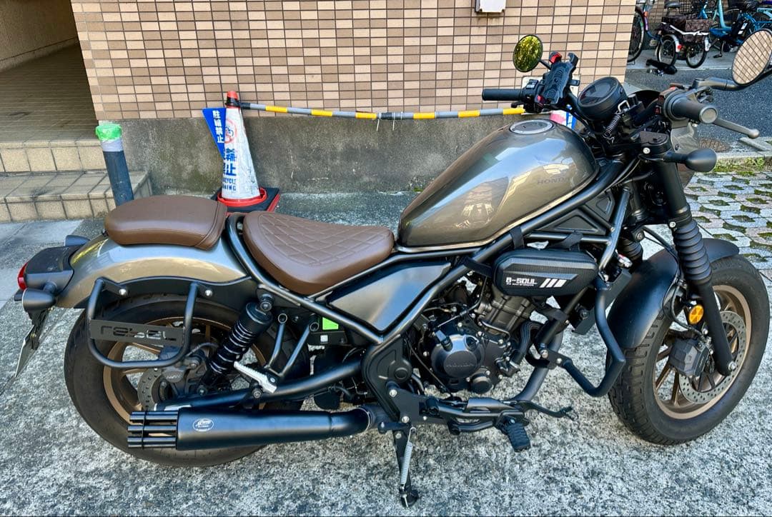 新型レブル250の2023年式〜マフラー ガトリングガンタイプLK custom