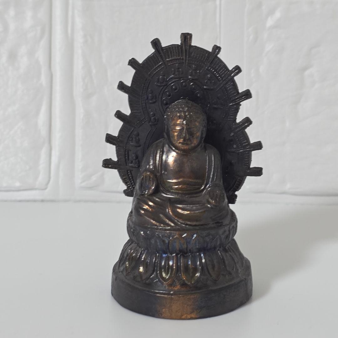 匿名発送 大仏 金属製 奈良大仏 昭和 レトロ アンティーク 魔除け 招福