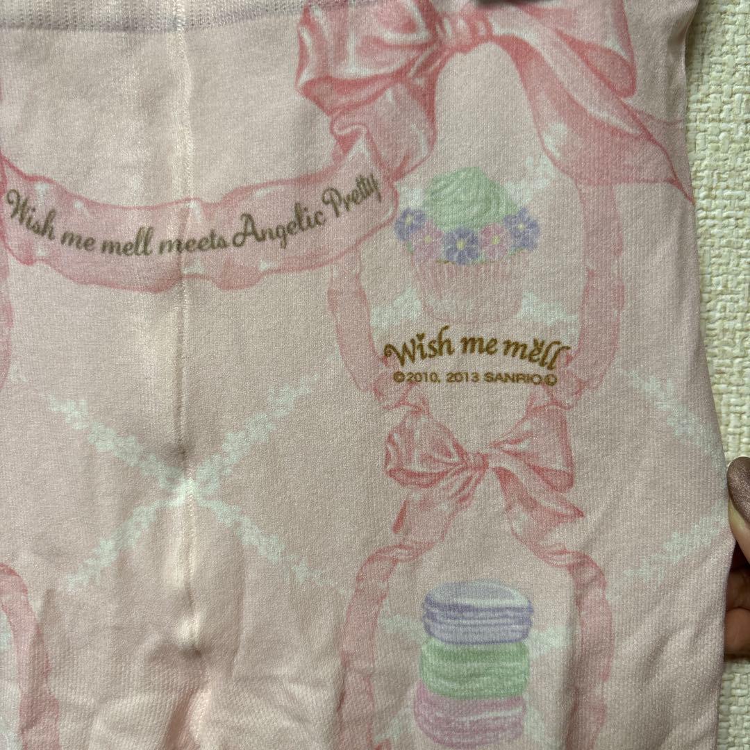 angelic pretty ウィッシュミーメル コラボタイツ ピンク - メルカリ